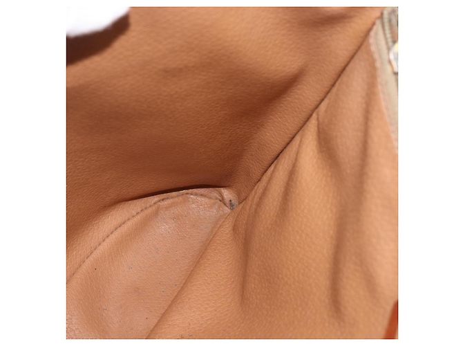 Céline Borsa tote in tela Macadam CELINE in pelle PVC marrone oro Auth ka2135 D'oro - vista 18