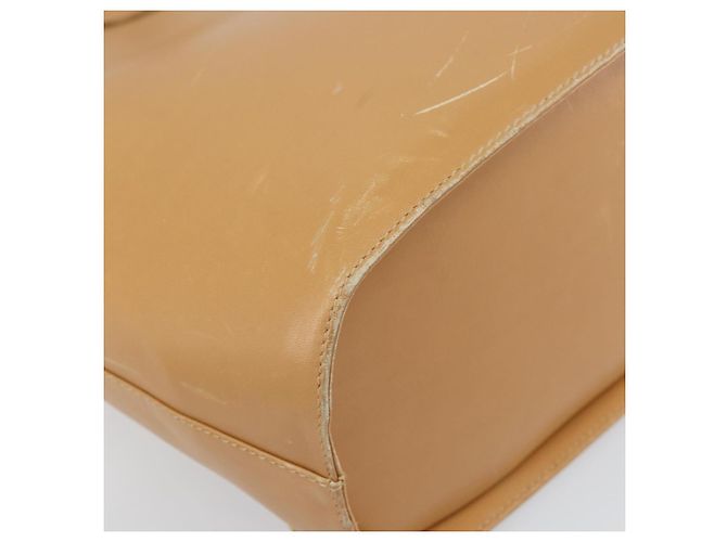 Borsa a mano in pelle beige oro Auth BA9917 di Salvatore Ferragamo D'oro - vista 13
