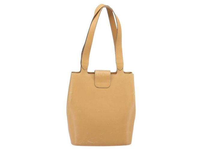 Borsa a mano in pelle beige oro Auth BA9917 di Salvatore Ferragamo D'oro - vista 3