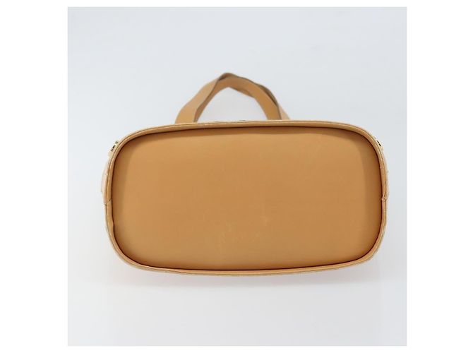 Borsa a mano in pelle beige oro Auth BA9917 di Salvatore Ferragamo D'oro - vista 9