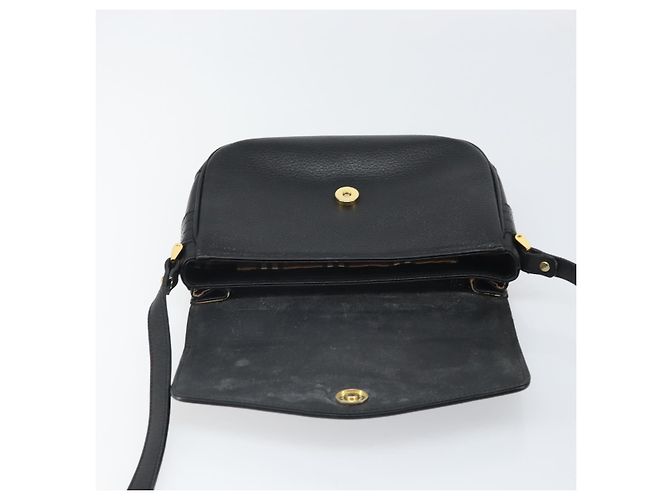 Borsa a Spalla Burberrys in Pelle Nera e Oro Auth BA9914 Nero D'oro - vista 10