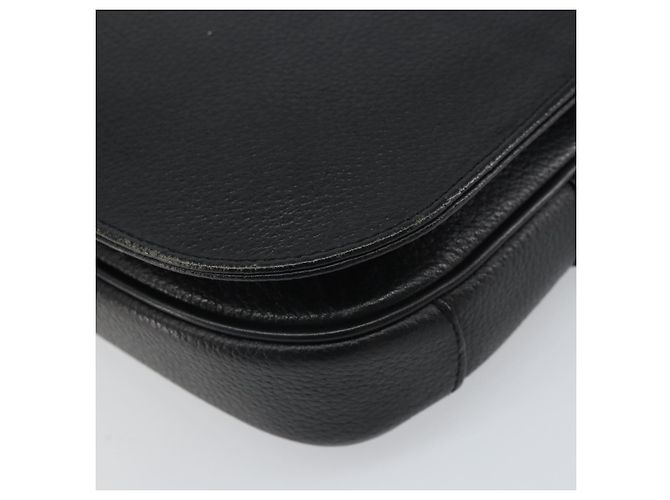 Borsa a Spalla Burberrys in Pelle Nera e Oro Auth BA9914 Nero D'oro - vista 15