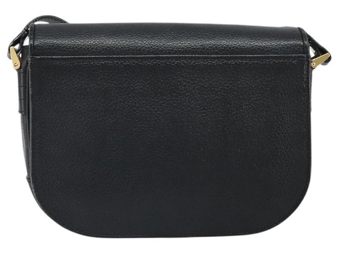 Borsa a Spalla Burberrys in Pelle Nera e Oro Auth BA9914 Nero D'oro - vista 2