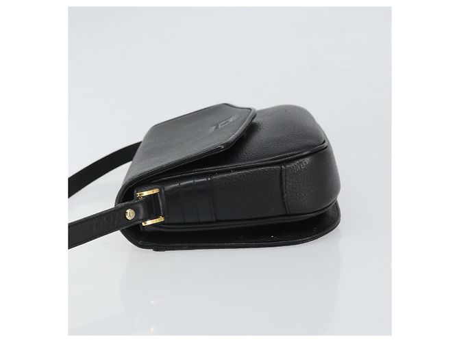 Borsa a Spalla Burberrys in Pelle Nera e Oro Auth BA9914 Nero D'oro - vista 4