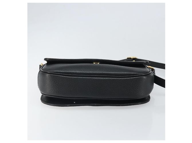 Borsa a Spalla Burberrys in Pelle Nera e Oro Auth BA9914 Nero D'oro - vista 5