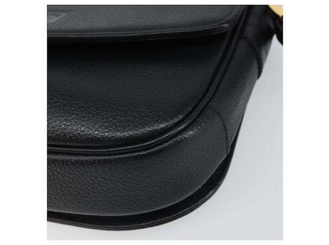 Borsa a Spalla Burberrys in Pelle Nera e Oro Auth BA9914 Nero D'oro - vista 9