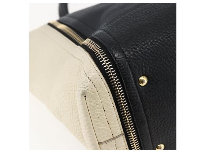 Borsa tote in pelle Salvatore Ferragamo bianca e nera Auth bs32829 Nero Bianco - vista 13