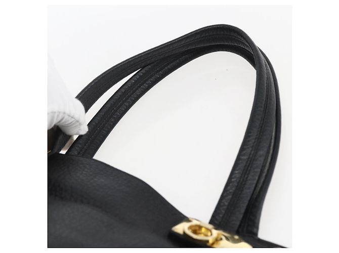Borsa tote in pelle Salvatore Ferragamo bianca e nera Auth bs32829 Nero Bianco - vista 8