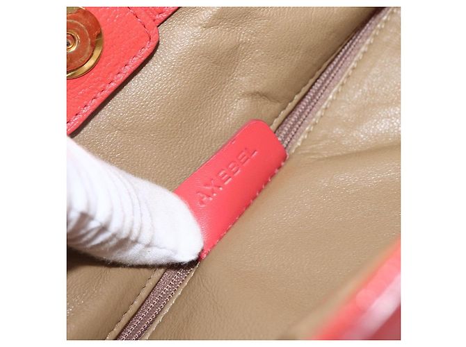 Bulgari Borsa a mano BVLGARI in pelle rosa e oro Auth BA9905 D'oro - vista 12