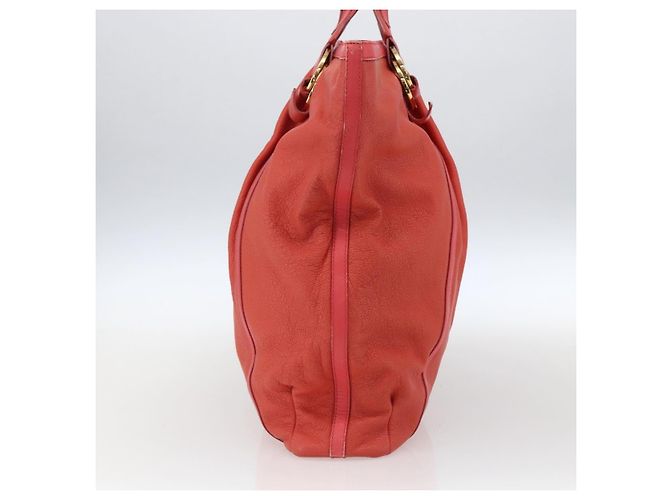 Bulgari Borsa a mano BVLGARI in pelle rosa e oro Auth BA9905 D'oro - vista 3
