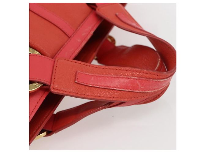 Bulgari Borsa a mano BVLGARI in pelle rosa e oro Auth BA9905 D'oro - vista 7