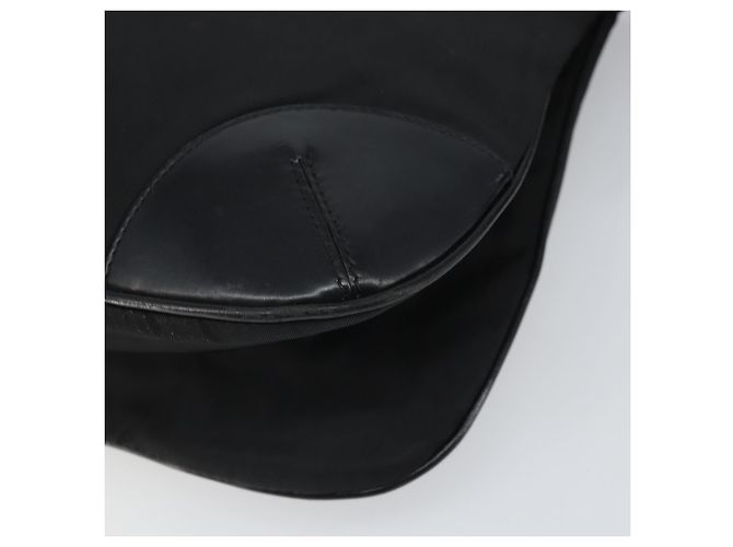 Borsa a Spalla PRADA in Nylon Pelle Nera Argento Autentica 169453 Nero - vista 9