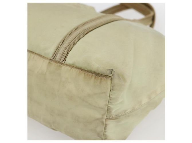 PRADA Borsa a mano in nylon crema argento Auth bs33166 Crudo - vista 14