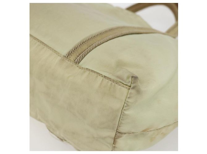 PRADA Borsa a mano in nylon crema argento Auth bs33166 Crudo - vista 16