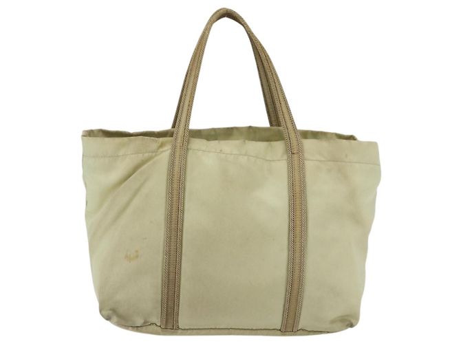 PRADA Borsa a mano in nylon crema argento Auth bs33166 Crudo - vista 2