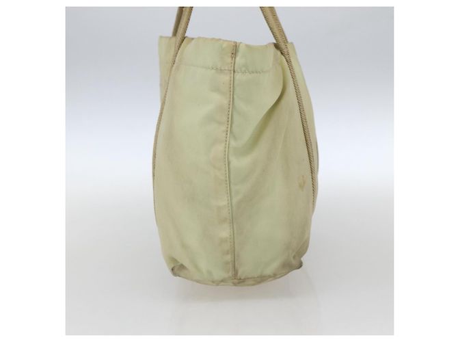 PRADA Borsa a mano in nylon crema argento Auth bs33166 Crudo - vista 4