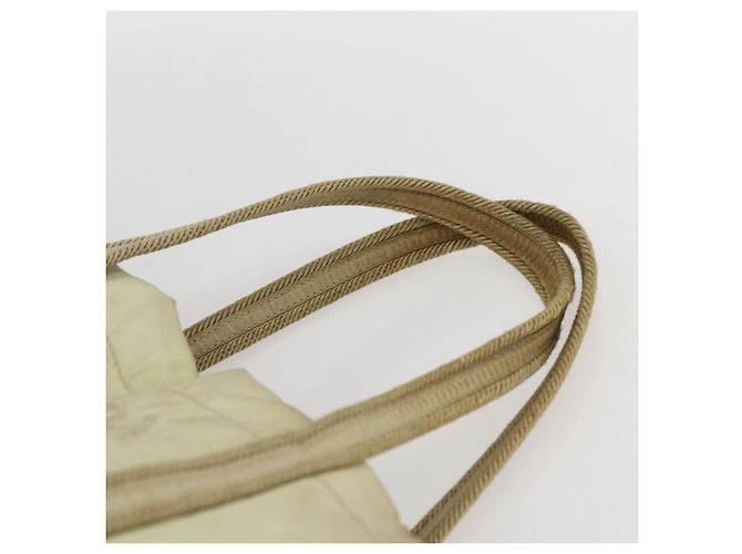PRADA Borsa a mano in nylon crema argento Auth bs33166 Crudo - vista 8