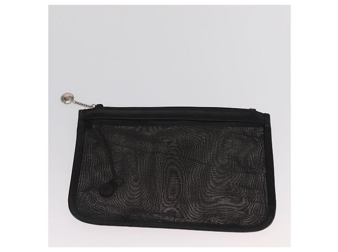 Bolsa de mão em malha de couro preto GUCCI 002 1705 0405 Auth 170256 - vista 20