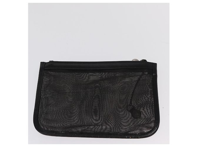 Bolsa de mão em malha de couro preto GUCCI 002 1705 0405 Auth 170256 - vista 21