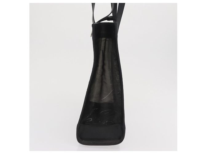 Bolsa de mão em malha de couro preto GUCCI 002 1705 0405 Auth 170256 - vista 5