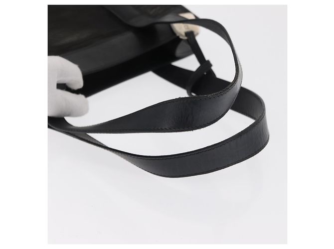 Bolsa de mão em malha de couro preto GUCCI 002 1705 0405 Auth 170256 - vista 7