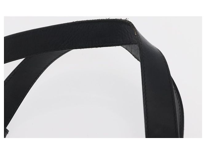 Bolsa de mão em malha de couro preto GUCCI 002 1705 0405 Auth 170256 - vista 8