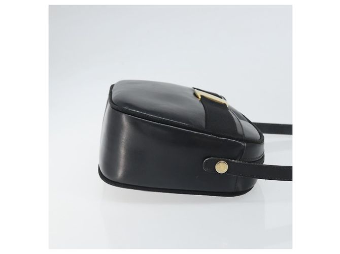 Borsa a Spalla Salvatore Ferragamo in Pelle Nera e Oro Auth BA9913 Nero D'oro - vista 4