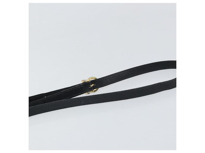 Borsa a Spalla Salvatore Ferragamo in Pelle Nera e Oro Auth BA9913 Nero D'oro - vista 8