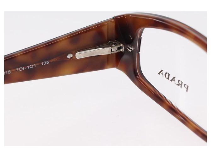 Gafas PRADA de plástico marrón Auth bs33046 Castaño - vista 10
