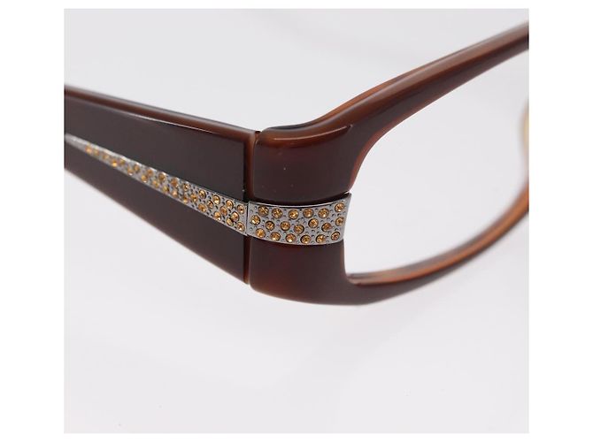 Gafas PRADA de plástico marrón Auth bs33046 Castaño - vista 6