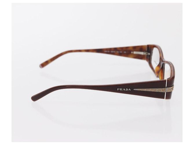 Gafas PRADA de plástico marrón Auth bs33046 Castaño - vista 7
