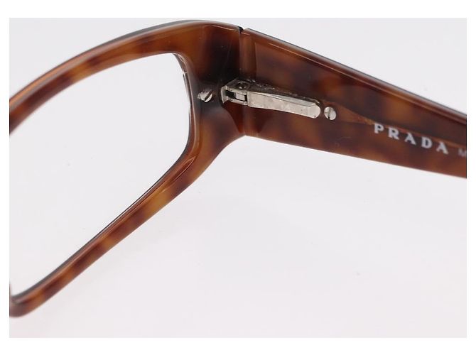 Gafas PRADA de plástico marrón Auth bs33046 Castaño - vista 9