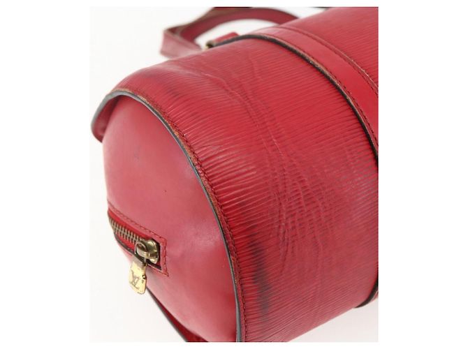 LOUIS VUITTON Borsa a Mano Epi Soufflot Rossa M52227 LV Auth 170775 Rosso - vista 14