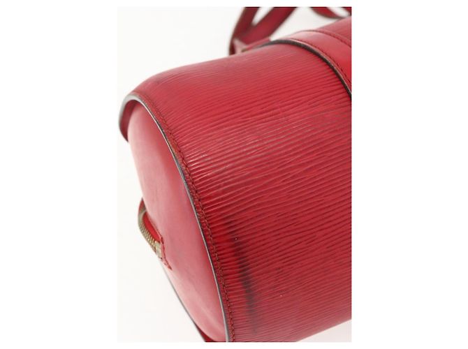 LOUIS VUITTON Borsa a Mano Epi Soufflot Rossa M52227 LV Auth 170775 Rosso - vista 16
