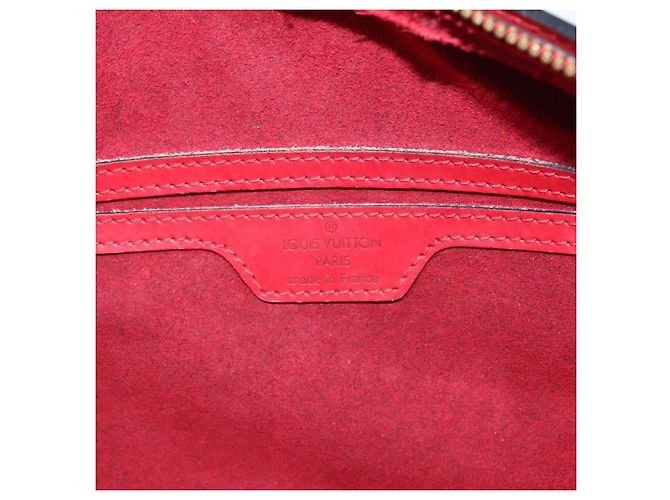 LOUIS VUITTON Borsa a Mano Epi Soufflot Rossa M52227 LV Auth 170775 Rosso - vista 17