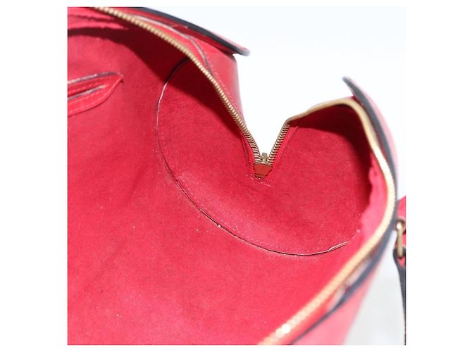 LOUIS VUITTON Borsa a Mano Epi Soufflot Rossa M52227 LV Auth 170775 Rosso - vista 18