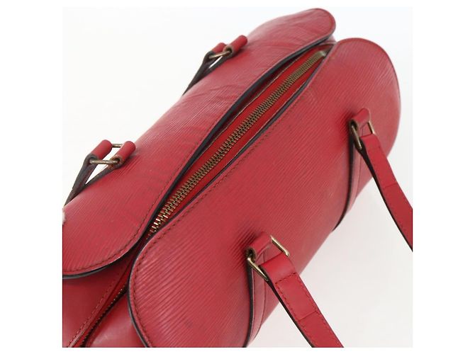 LOUIS VUITTON Borsa a Mano Epi Soufflot Rossa M52227 LV Auth 170775 Rosso - vista 6