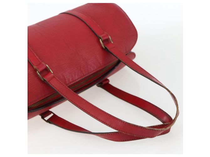 LOUIS VUITTON Borsa a Mano Epi Soufflot Rossa M52227 LV Auth 170775 Rosso - vista 7