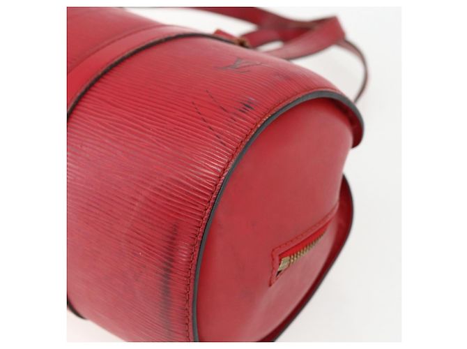 LOUIS VUITTON Borsa a Mano Epi Soufflot Rossa M52227 LV Auth 170775 Rosso - vista 9