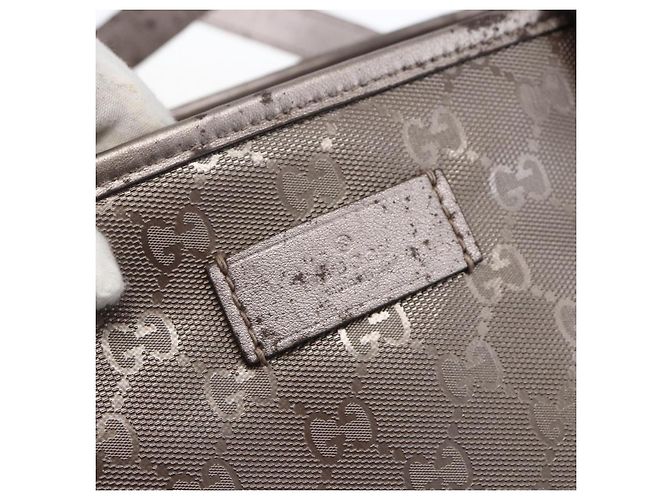 Borsa tote GG Implementation GUCCI Grigio Argento 231120 Auth BA10239 Marrone - vista 14