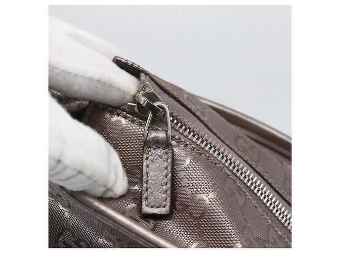Borsa tote GG Implementation GUCCI Grigio Argento 231120 Auth BA10239 Marrone - vista 15
