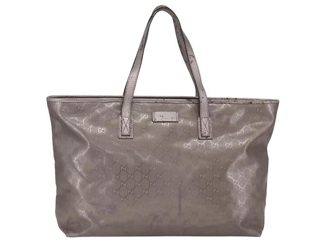 Borsa tote GG Implementation GUCCI Grigio Argento 231120 Auth BA10239 Marrone - vista 2