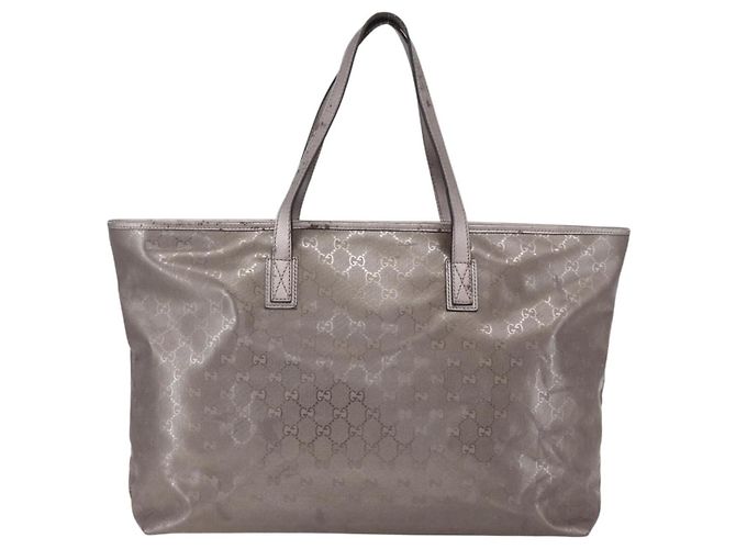 Borsa tote GG Implementation GUCCI Grigio Argento 231120 Auth BA10239 Marrone - vista 3