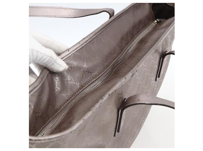 Borsa tote GG Implementation GUCCI Grigio Argento 231120 Auth BA10239 Marrone - vista 8