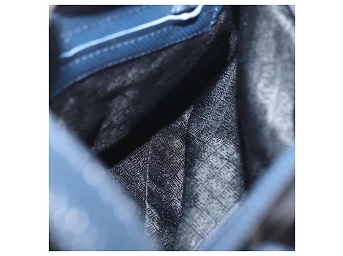 Bottega Veneta Borsa a Spalla in Nylon Blu Navy Auth bs32782 - vista 20
