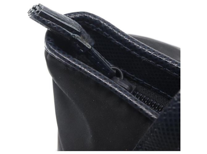 Bottega Veneta Borsa a Spalla in Nylon Blu Navy Auth bs32782 - vista 9