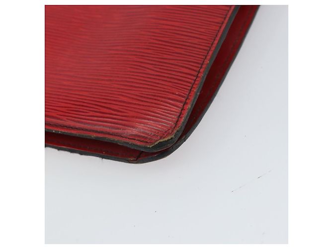 LOUIS VUITTON Clutch Epi Montaigne 27 Rosso M52657 LV Auth 168213 - vista 15