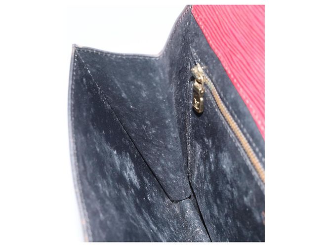 LOUIS VUITTON Clutch Epi Montaigne 27 Rosso M52657 LV Auth 168213 - vista 20
