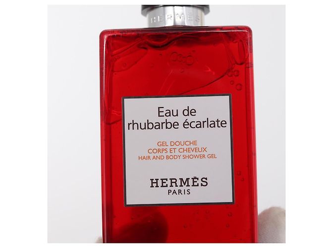 Hermès HERMES Eau de Barbe Scarlatta Set Regalo Fazzoletti Cotone Beige Auth 167972 - vista 6