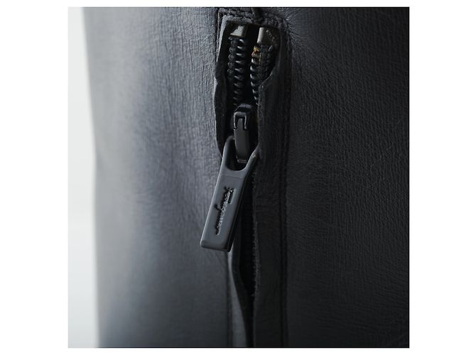 Stivali al ginocchio in pelle nera con ritagli e occhielli Salvatore Ferragamo Nero - vista 4
